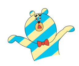 Striped Bear sticker #11782358