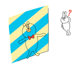 Striped Bear sticker #11782360