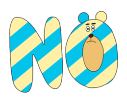 Striped Bear sticker #11782361