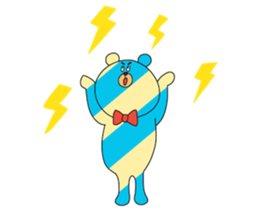 Striped Bear sticker #11782365