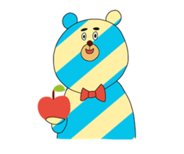 Striped Bear sticker #11782368