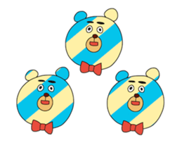 Striped Bear sticker #11782370