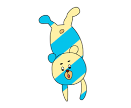 Striped Bear sticker #11782371