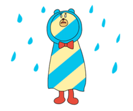 Striped Bear sticker #11782373