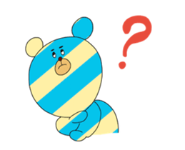 Striped Bear sticker #11782374
