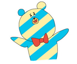 Striped Bear sticker #11782377