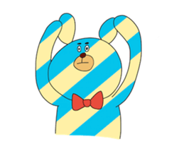 Striped Bear sticker #11782380