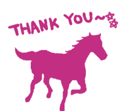 silhouette horce sticker #11782383