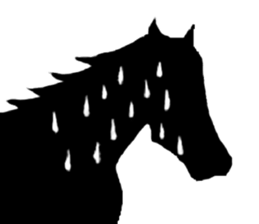 silhouette horce sticker #11782395