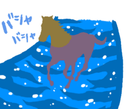 silhouette horce sticker #11782415