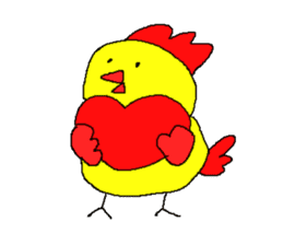Happy Chicken gold sticker #11782714