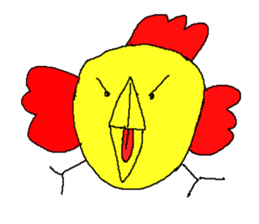 Happy Chicken gold sticker #11782734