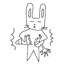 Loose rabbit of Wu sticker #11783694