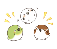 The Aegithalos caudatus and his friends sticker #11783934