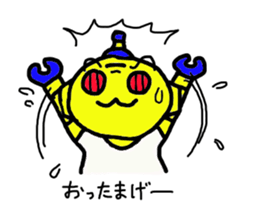 a retro robot sticker #11784064