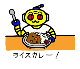 a retro robot sticker #11784069