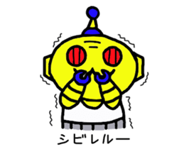 a retro robot sticker #11784072