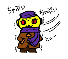 a retro robot sticker #11784077