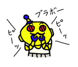 a retro robot sticker #11784089