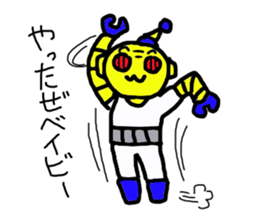 a retro robot sticker #11784093