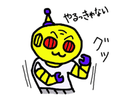 a retro robot sticker #11784094