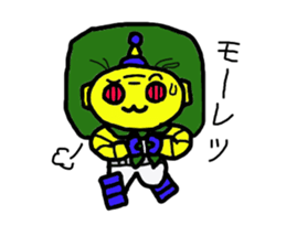 a retro robot sticker #11784095