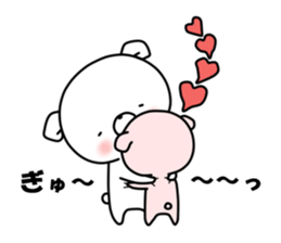 WHITE KUMAO4 (MOMO ver) sticker #11784308