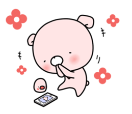 WHITE KUMAO4 (MOMO ver) sticker #11784330