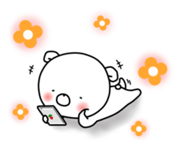 WHITE KUMAO4 (MOMO ver) sticker #11784331