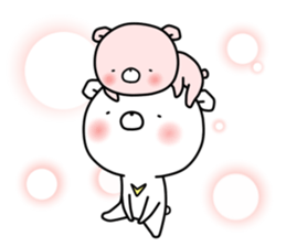 WHITE KUMAO4 (MOMO ver) sticker #11784336