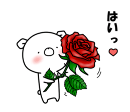 WHITE KUMAO4 (MOMO ver) sticker #11784341