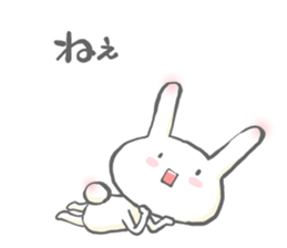 Morning and evening of the rabbit sticker #11784710