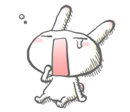 Morning and evening of the rabbit sticker #11784713