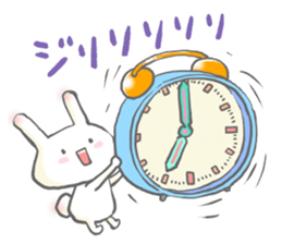 Morning and evening of the rabbit sticker #11784719