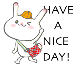 Morning and evening of the rabbit sticker #11784720