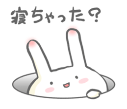 Morning and evening of the rabbit sticker #11784736