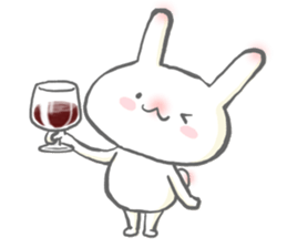 Morning and evening of the rabbit sticker #11784737