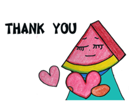 Watermelon LOVE sticker #11784745