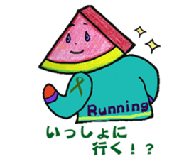 Watermelon LOVE sticker #11784764