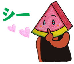 Watermelon LOVE sticker #11784773