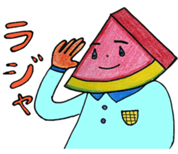 Watermelon LOVE sticker #11784777