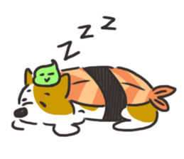 Sushi is my dog (ver.2) sticker #11787762