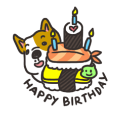 Sushi is my dog (ver.2) sticker #11787791