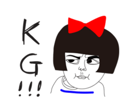 Naughty NANAKO- Just want to veg out! sticker #11788821