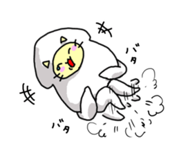 Squid cat but something!? sticker #11789566