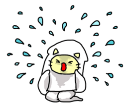 Squid cat but something!? sticker #11789571