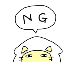 Squid cat but something!? sticker #11789581