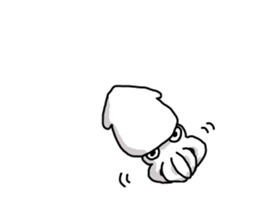 Squid cat but something!? sticker #11789590