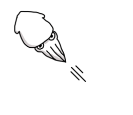 Squid cat but something!? sticker #11789591