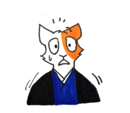 samurai of cat sticker #11789804